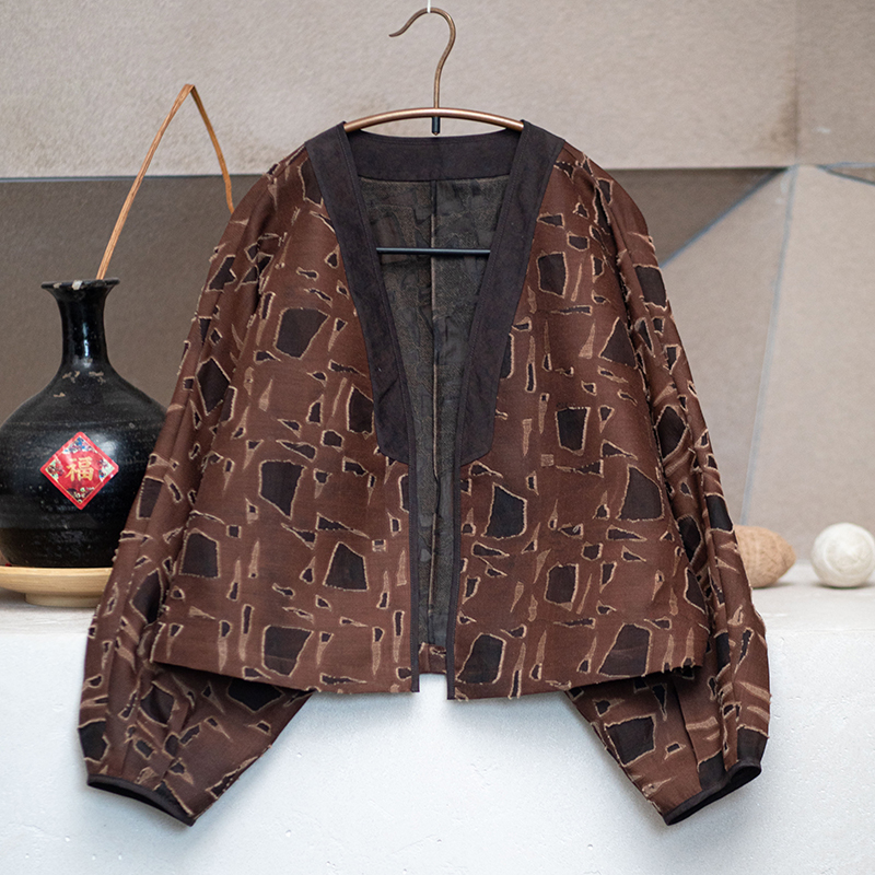 youyuansu/幽元素原创女装长袖短款时尚休闲复古宽松上衣