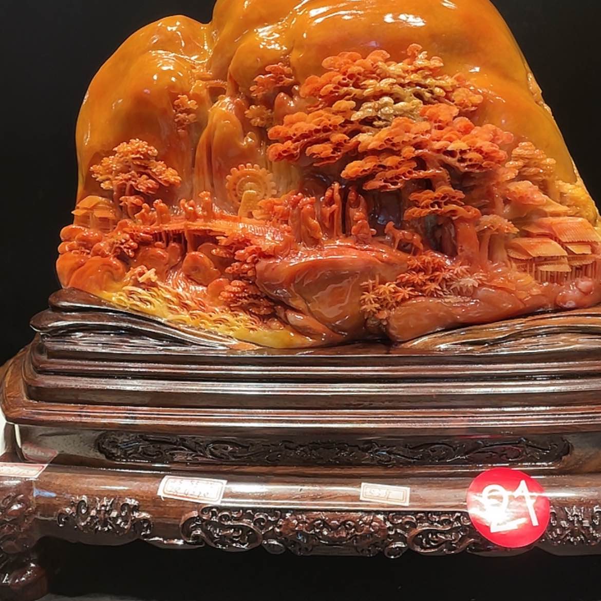 【闪购商品】寿山石M*菜山水摆件工艺品