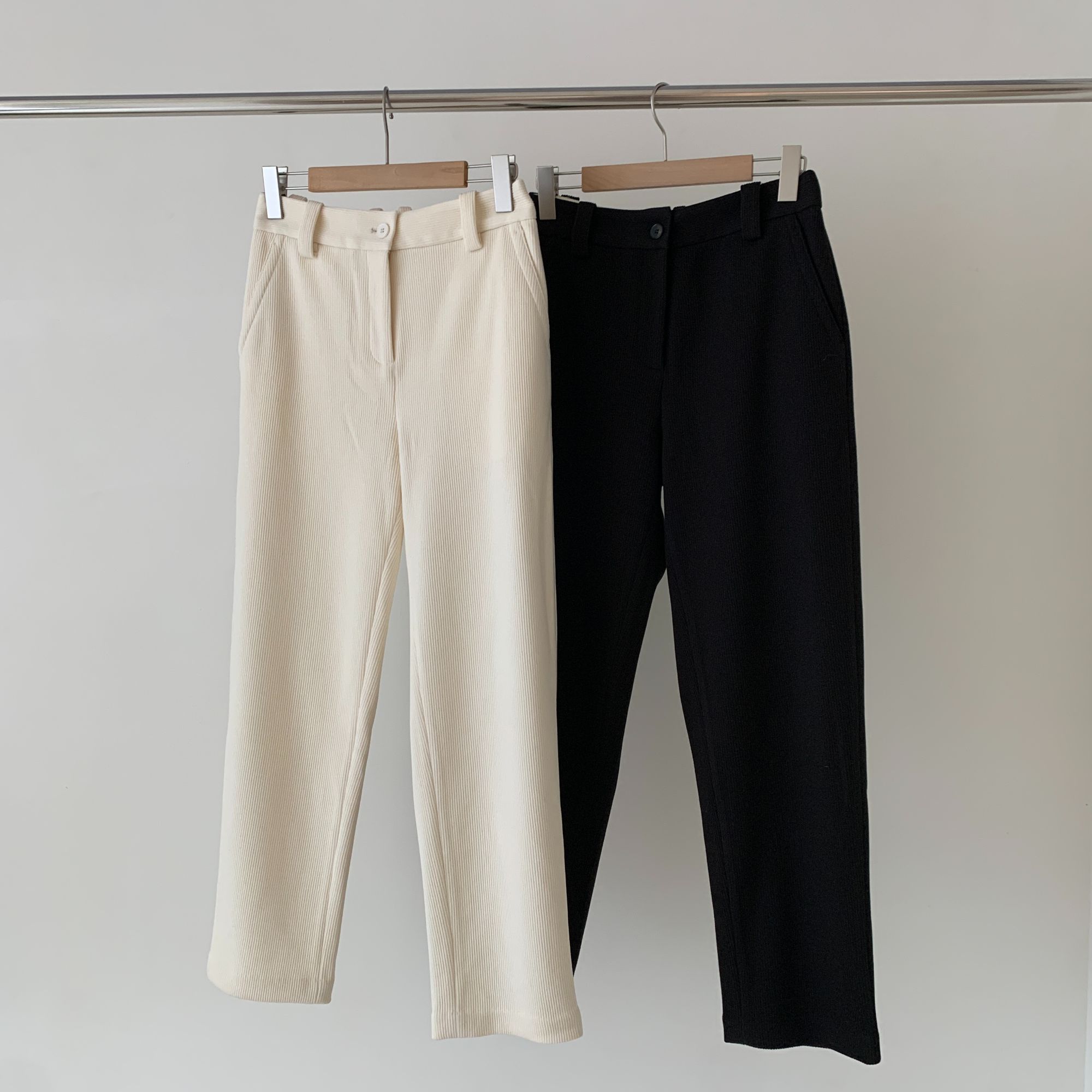 G1108 羊毛棉灯芯绒针织锥裤