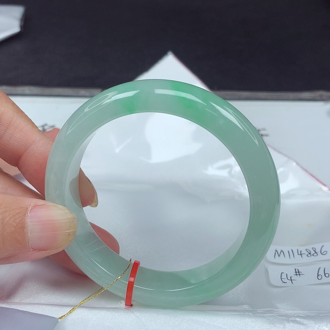 未镶嵌手镯翡翠54圈4886