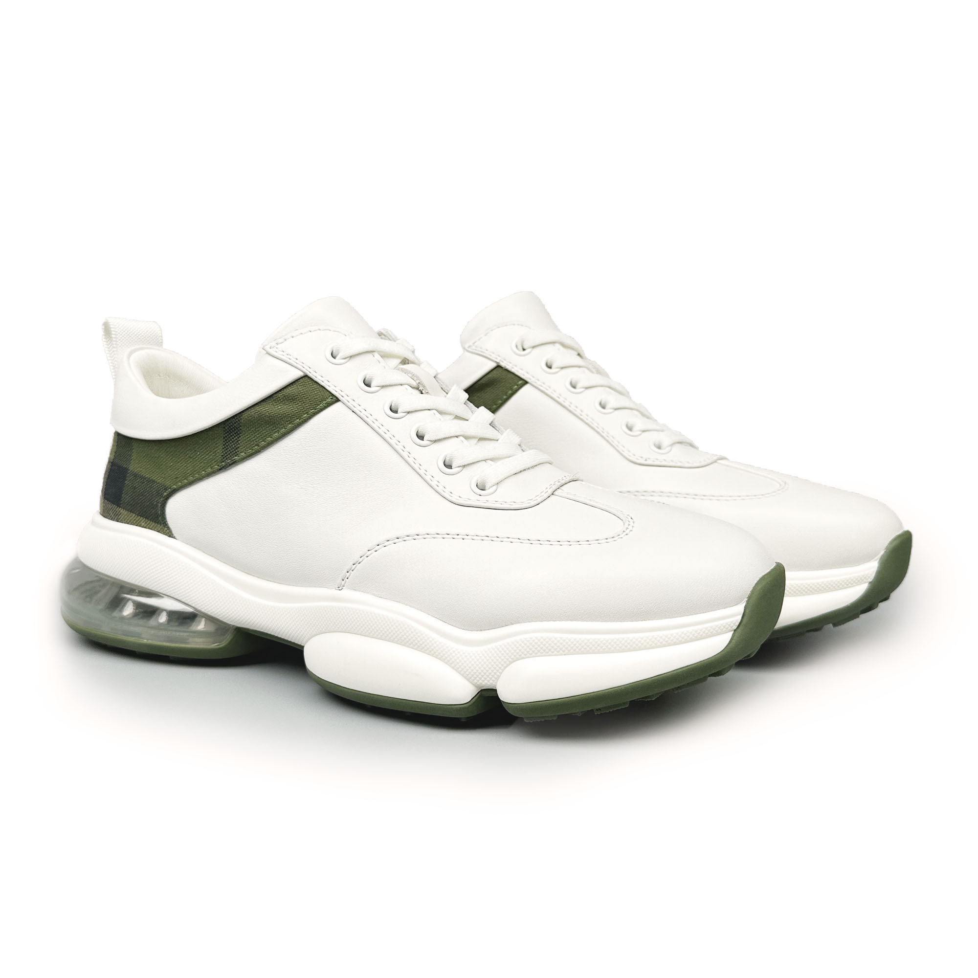 BIEUBRAYR/【白绿气垫】休闲轻奢运动时尚百搭经典透气舒适男鞋