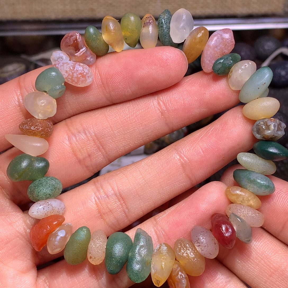 未镶嵌玛瑙/玉髓珠宝半成品