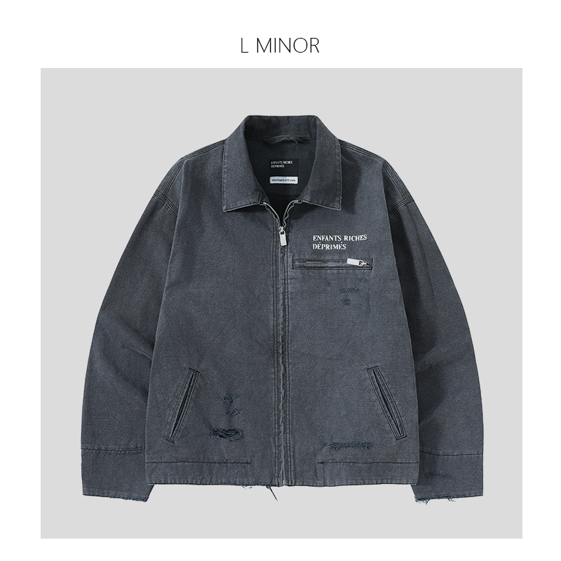 【ERD】富二代破坏流苏底特律卡哈特工装夹克外套