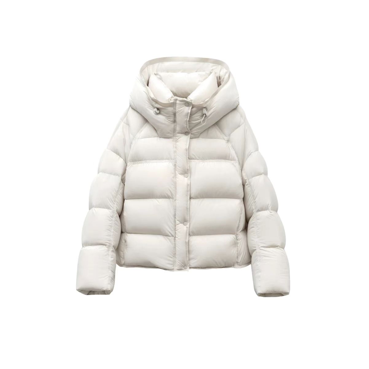 2025高品质泡芙云朵时尚高端蓬松感连帽羽绒服8818