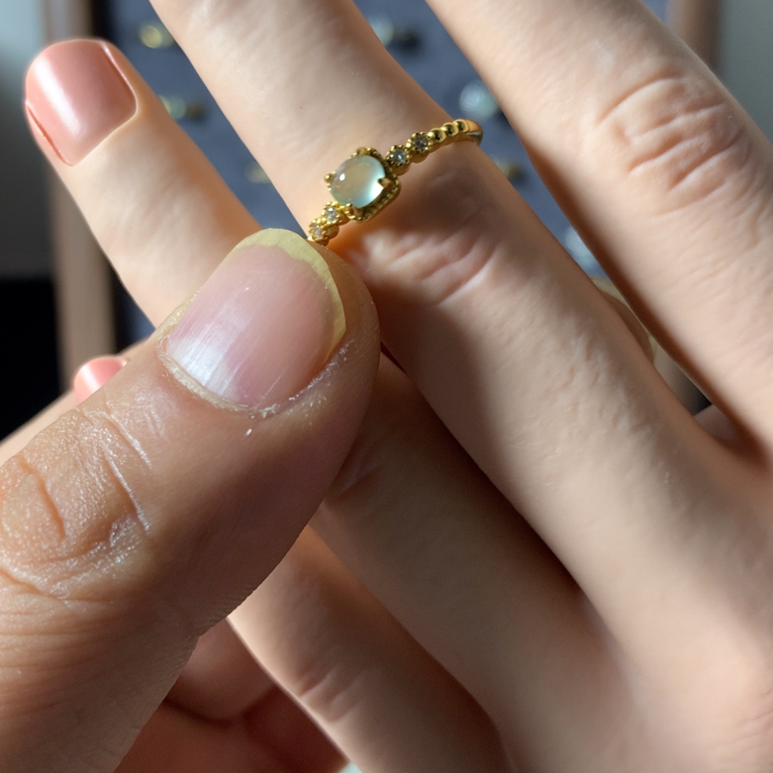 呼***麻翡翠未镶嵌戒指981