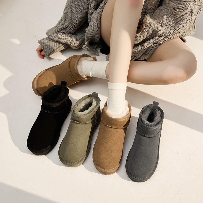 新百伦【奥莱甄选】雪地靴女冬季周冬雨同款皮毛一体加绒加厚防滑低