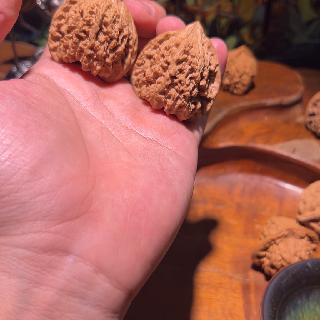 吊坠文玩核桃40全品满天星一对