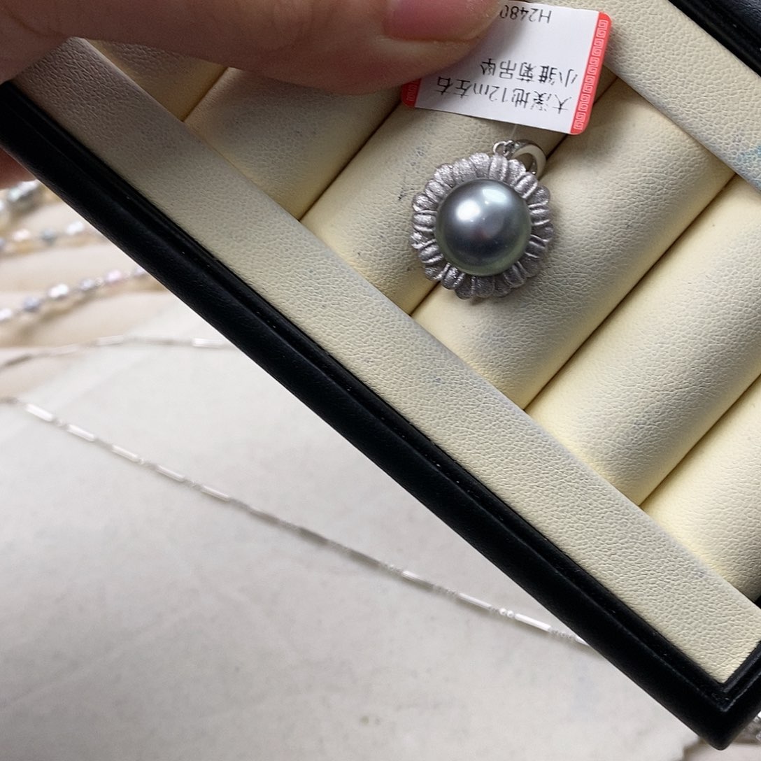 海水珍珠颈饰银S925镶嵌