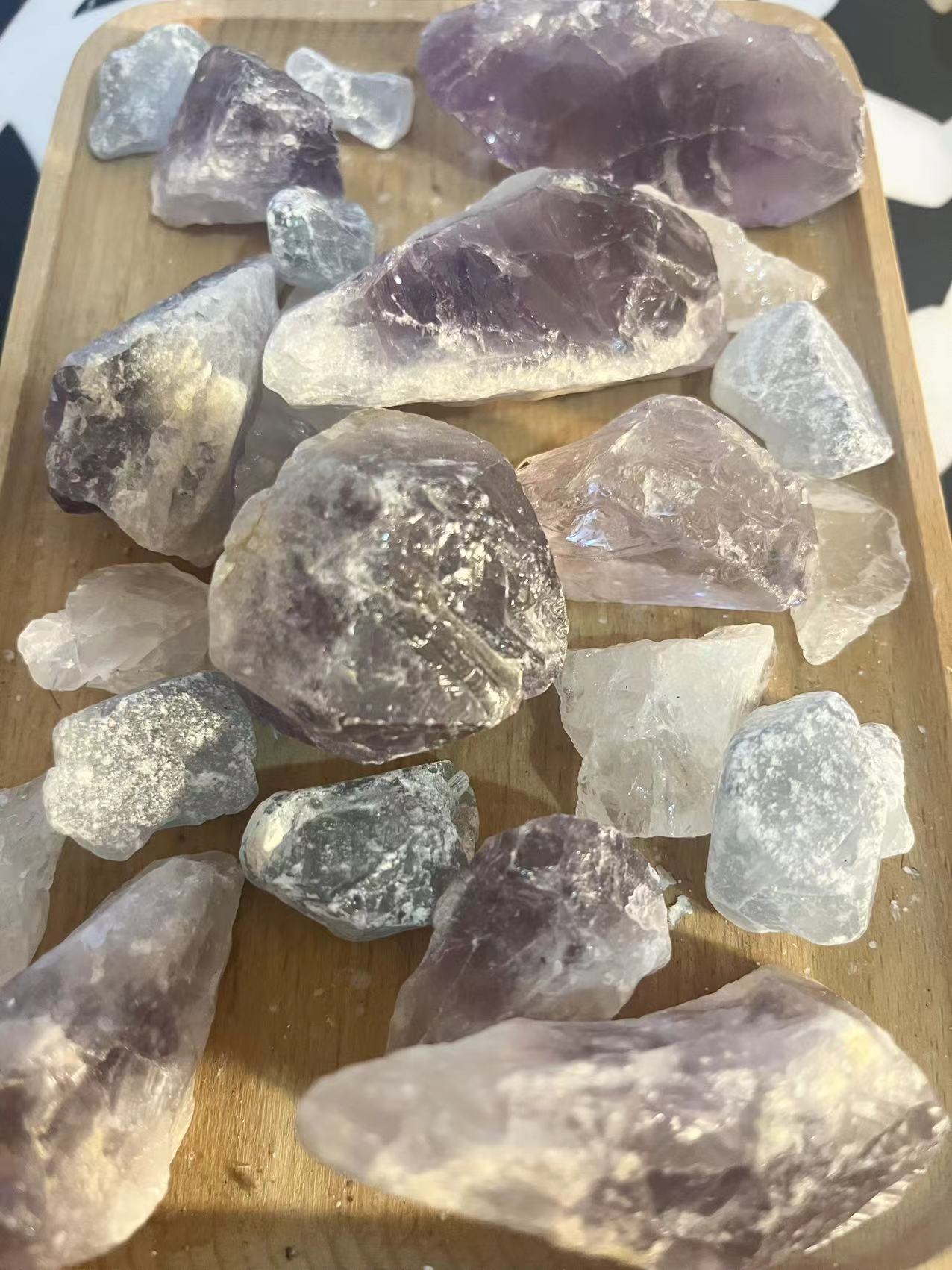 招财水晶时尚百搭彩色渐变女款轻奢高贵气质