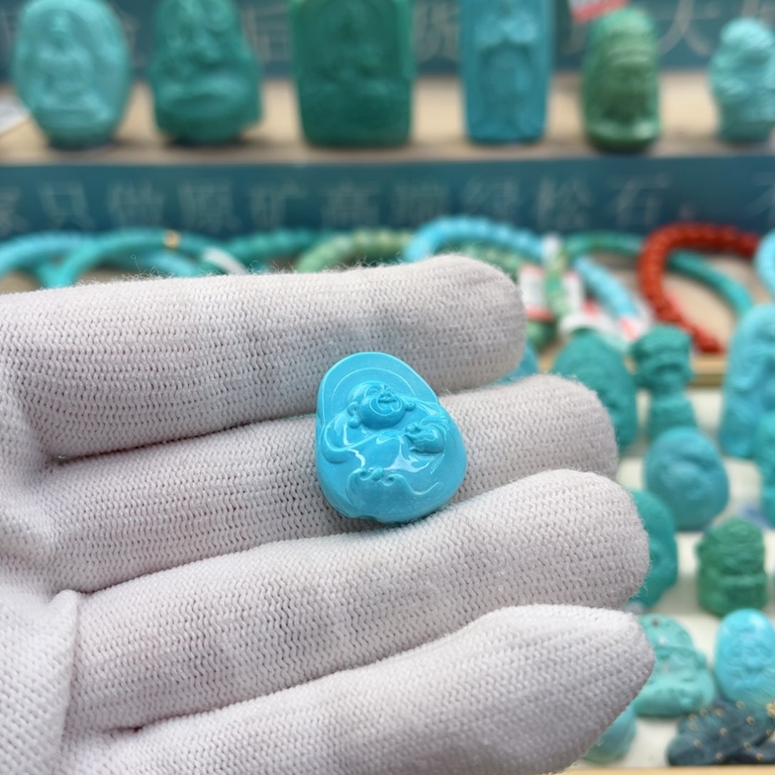 绿松石珠宝奇石未镶嵌