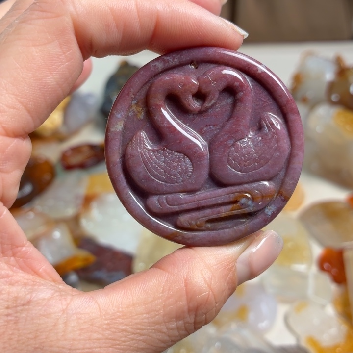 玛瑙/玉髓未镶嵌吊坠(不含链)