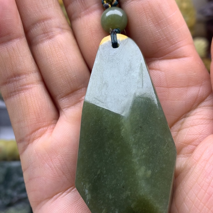 【闪购商品】岫岩河磨玉（透闪石质玉）吊坠未镶嵌