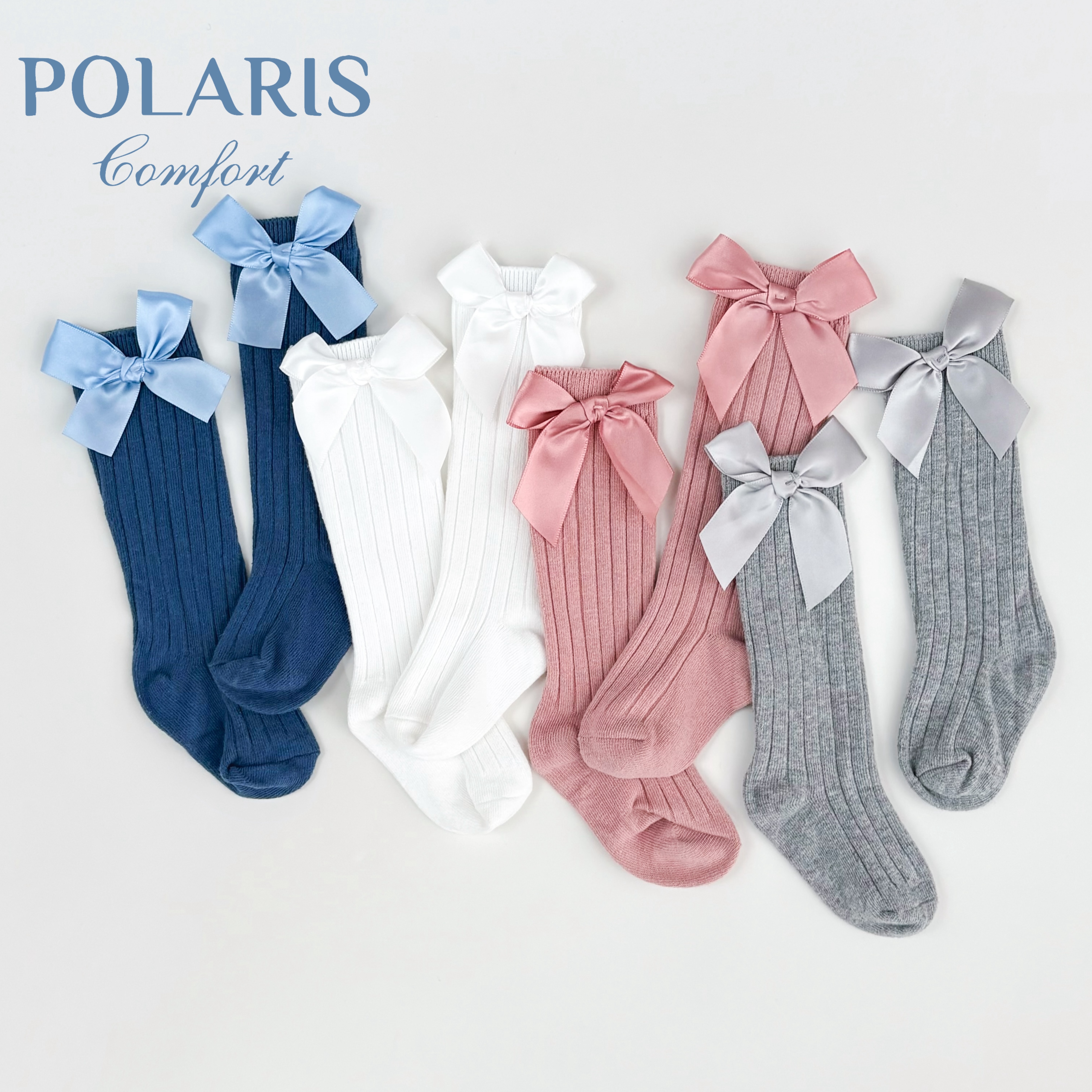 POLARIS | 漂亮的袜袜 | 满足各种穿搭百搭四季适用女宝中筒袜子