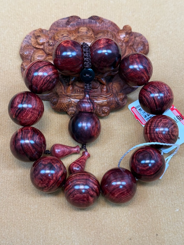 【帝王紫铁矿料】海南黄花梨帝王紫水波变异留疤2.0