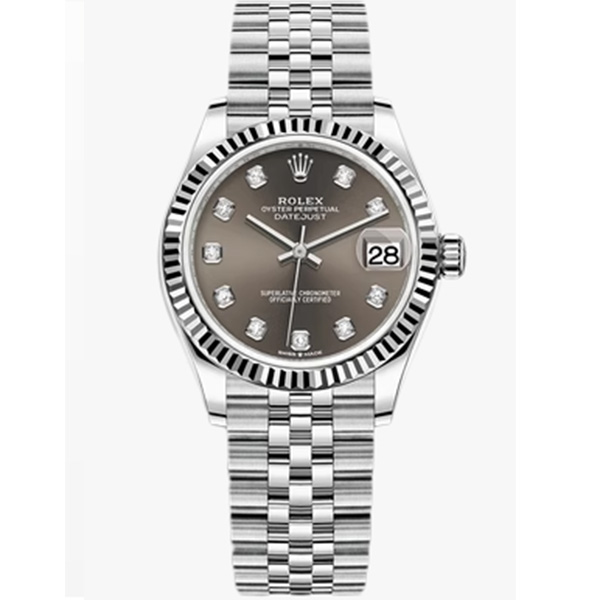 未使用 Rolex/劳力士 劳力士日志278274灰钻/25年全新全套/31表径