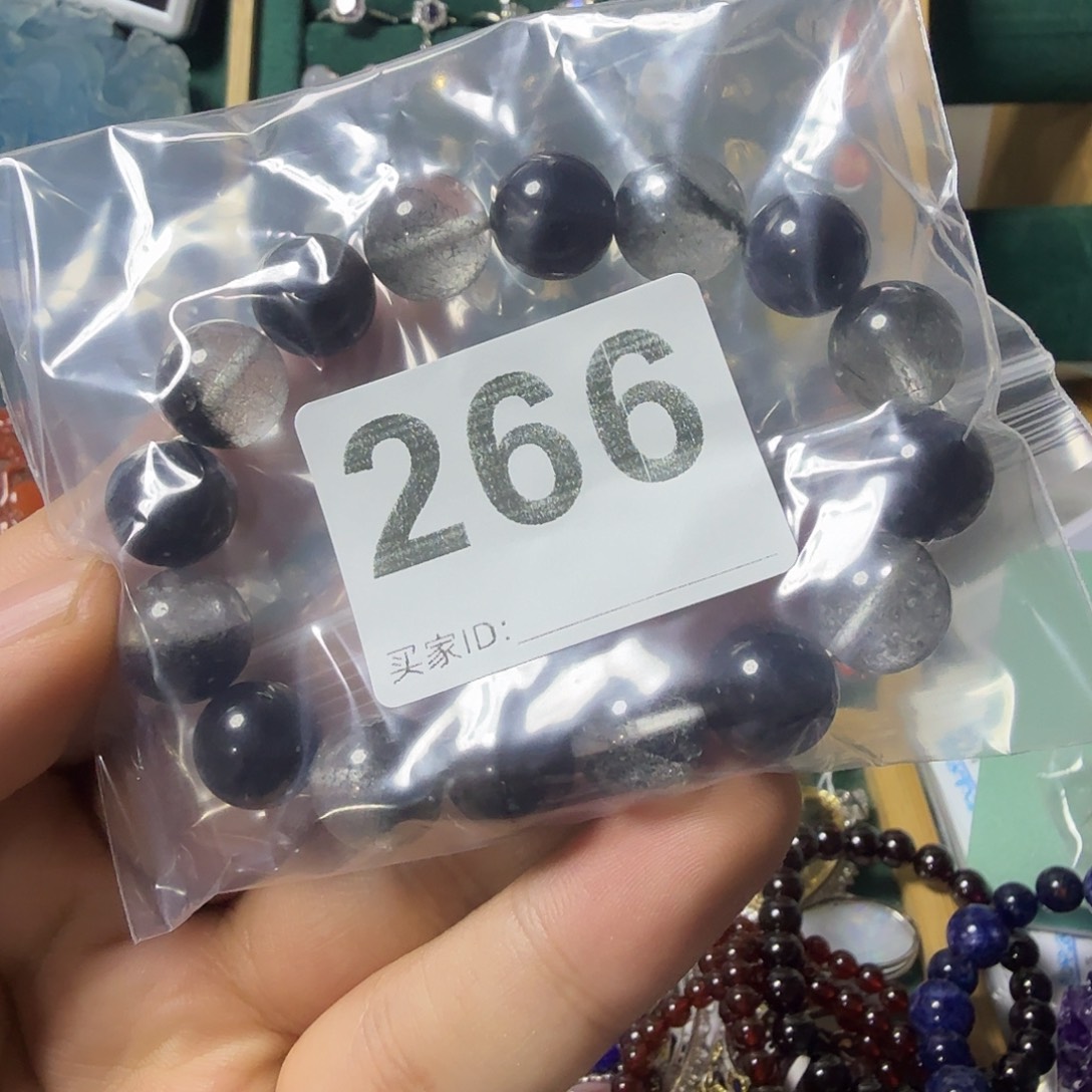 鱼****水晶手链银S925镶嵌水晶手链水晶手链