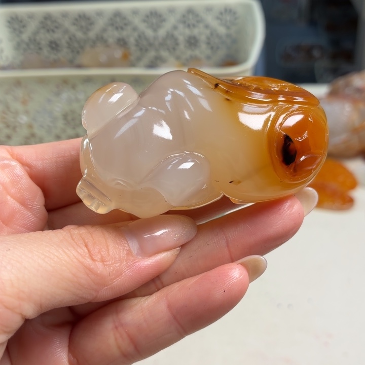 玛瑙/玉髓未镶嵌吊坠(不含链)