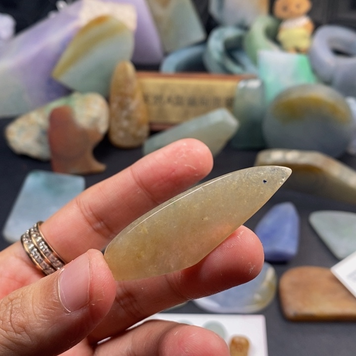 散珠翡翠料子直发