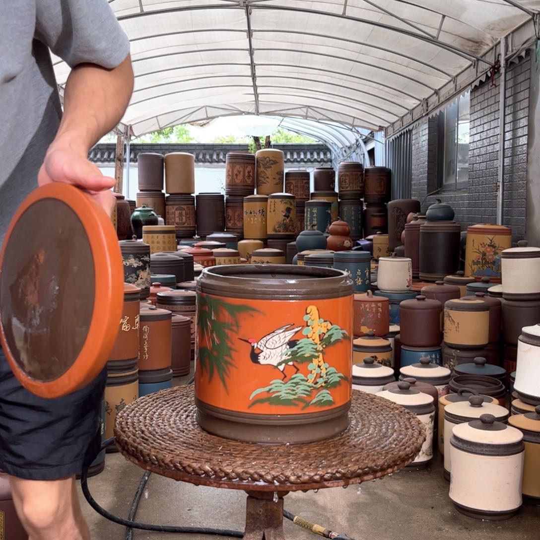 紫砂茶叶罐8 饼茶叶罐