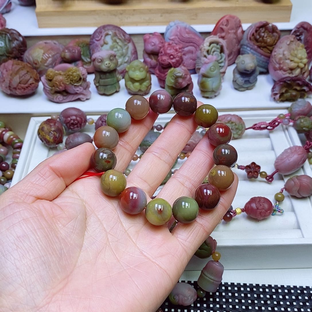 玛瑙/玉髓盐源玛瑙手串未镶嵌