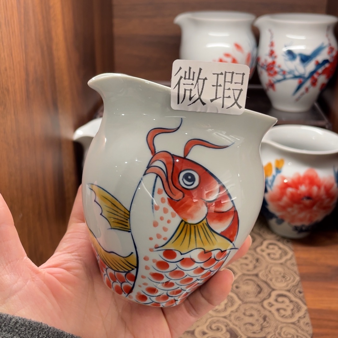 有瑕釉下彩纯手绘