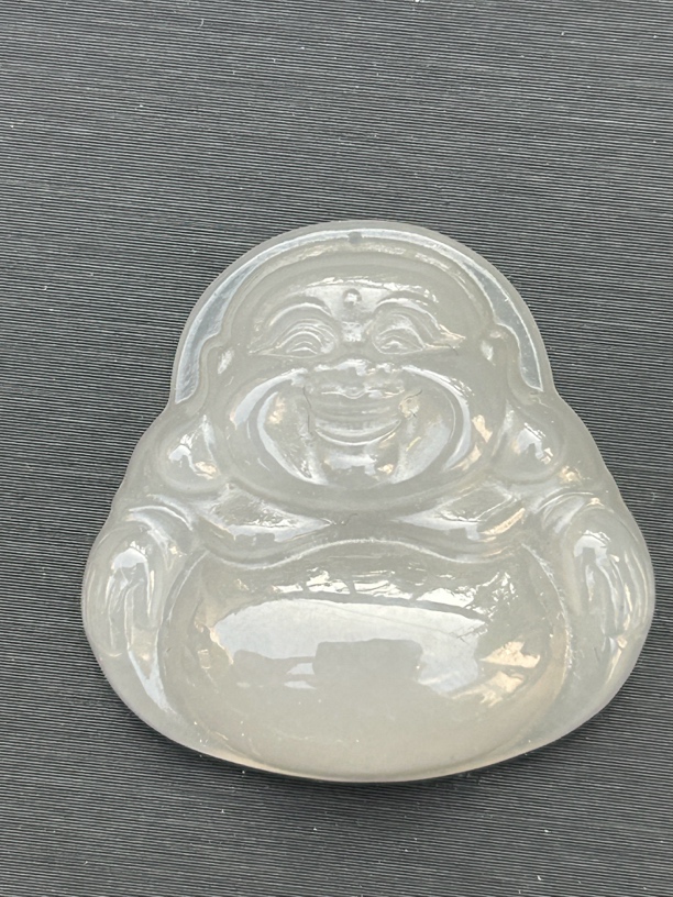 和田玉蜜蜂水佛高度26，宽度26，