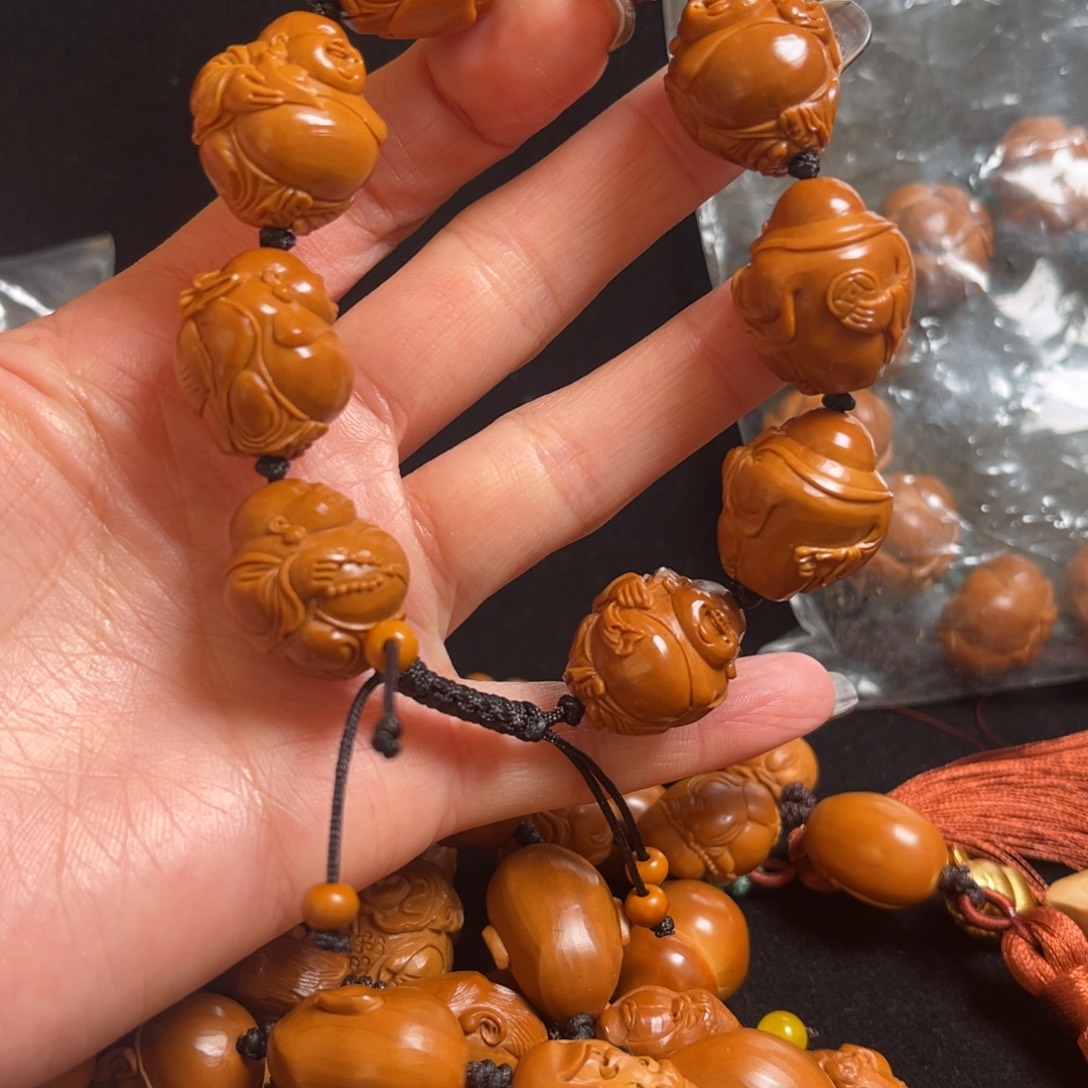 有***来橄榄核吊坠米勒串