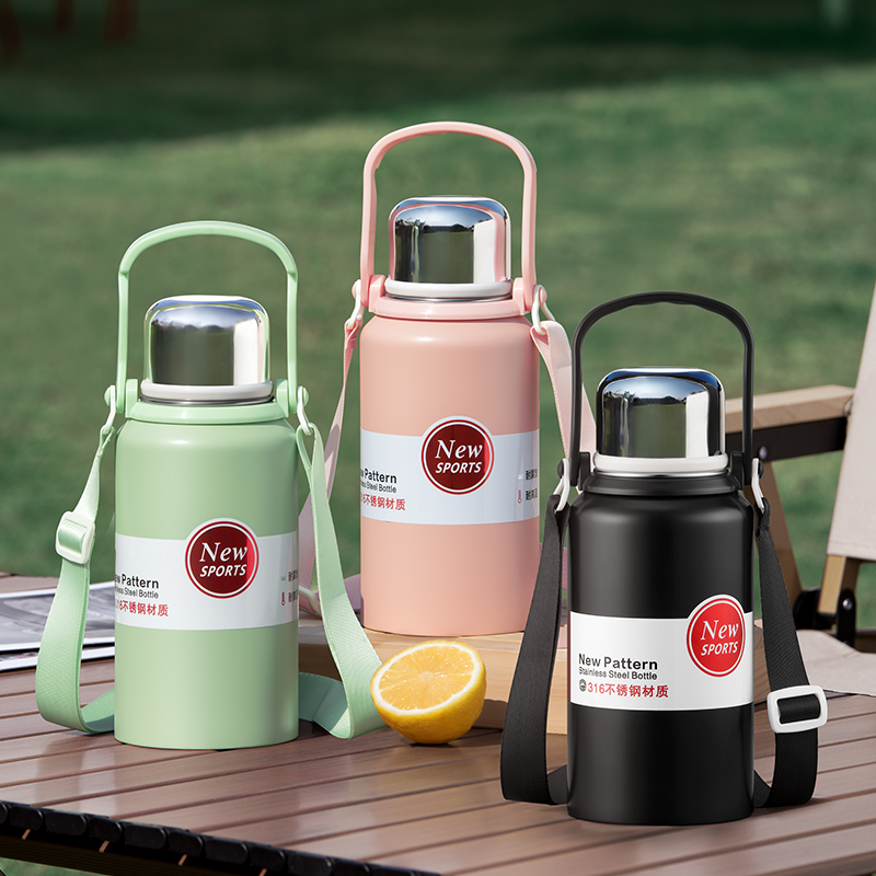 【粉丝福利】316不锈钢大容量男女便携高颜值保温水壶