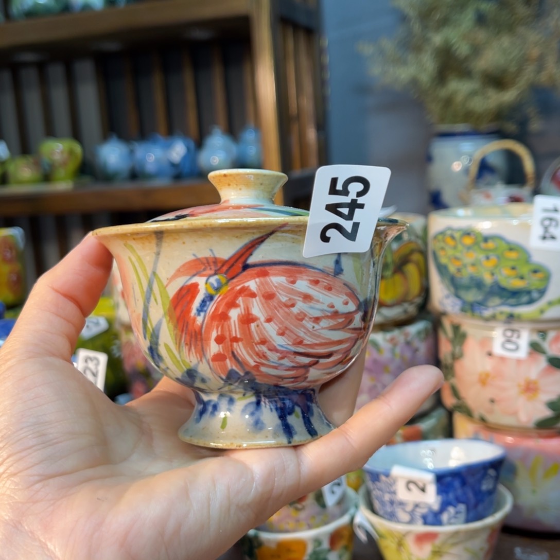 杯素浅陶瓷手工手绘