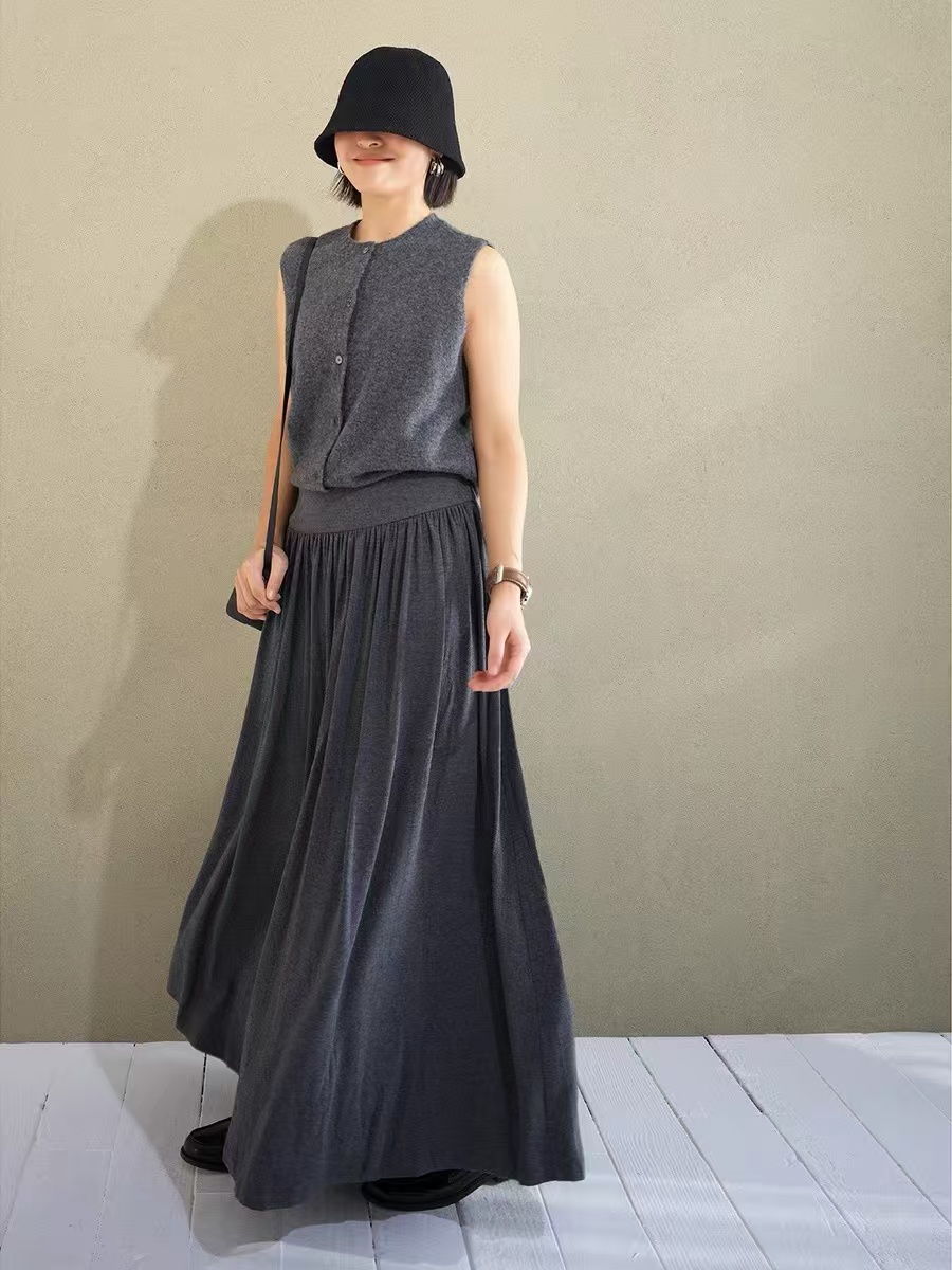 半身裙显瘦高腰时尚休闲百搭中长款449