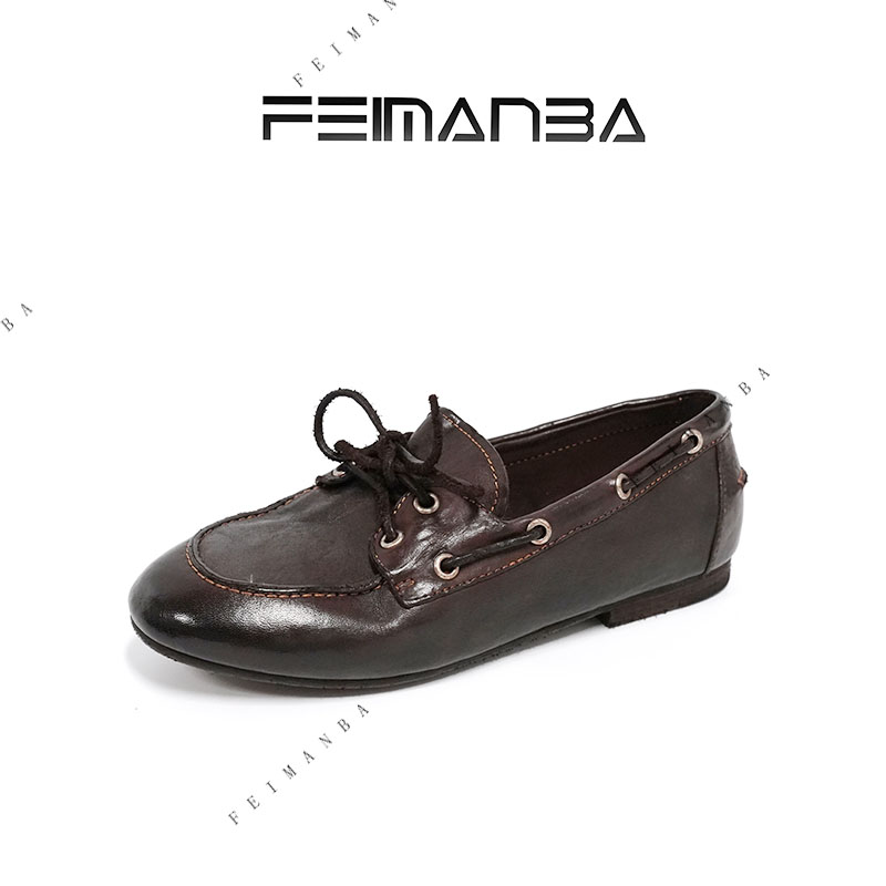 【FEIMANBA】水洗马皮做旧乐福