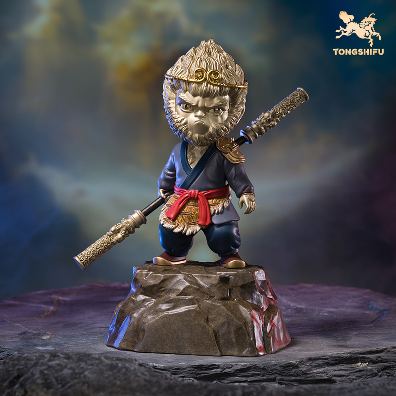 铜师傅《悟空之盖世英雄(萌版)》齐天大圣孙悟空铜摆件 家居装饰品