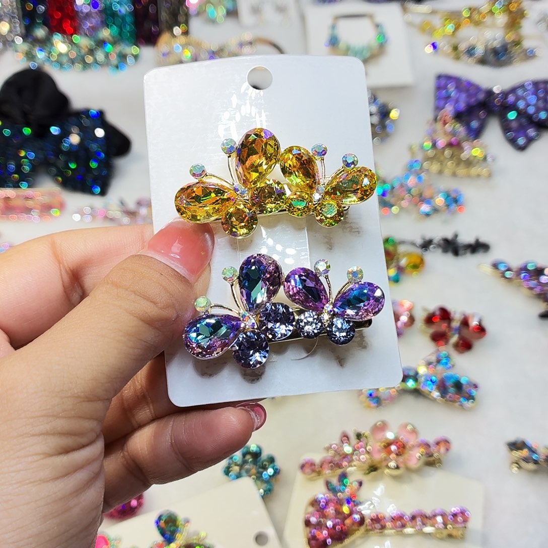 布艺铁合金发饰发夹发夹