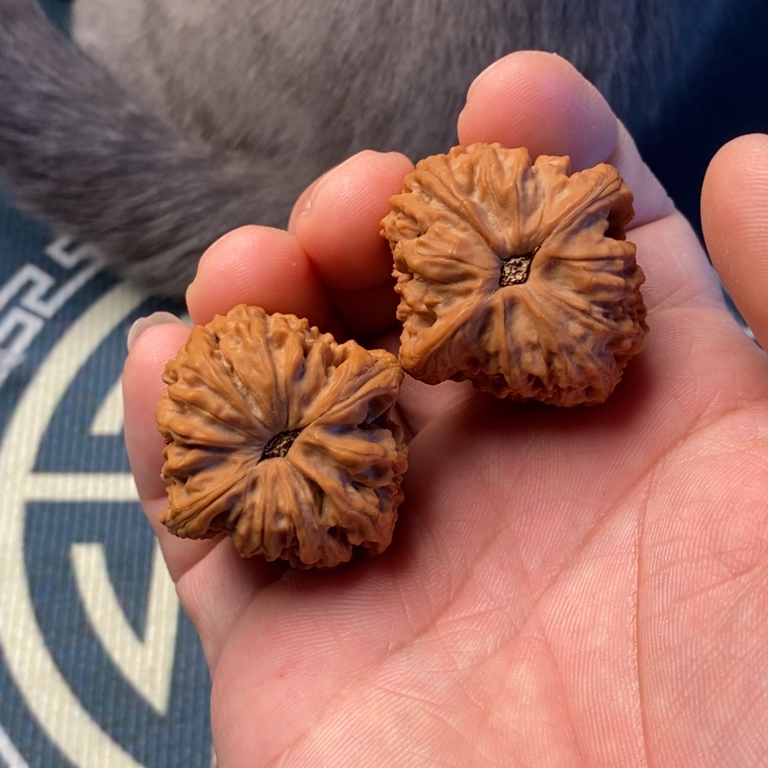 斑***驳文玩核桃吊坠涿鹿南将