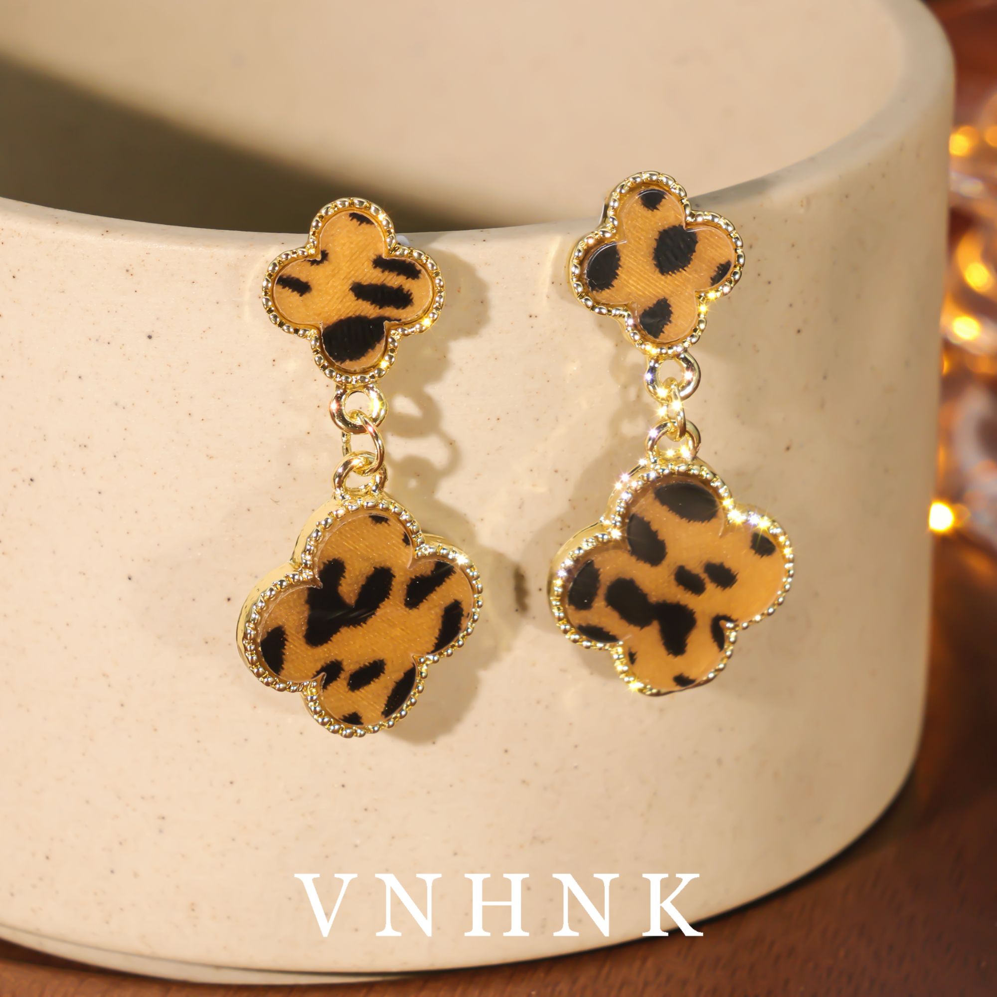 铜合金耳饰 美可儿  F650  金色时尚气质耳环