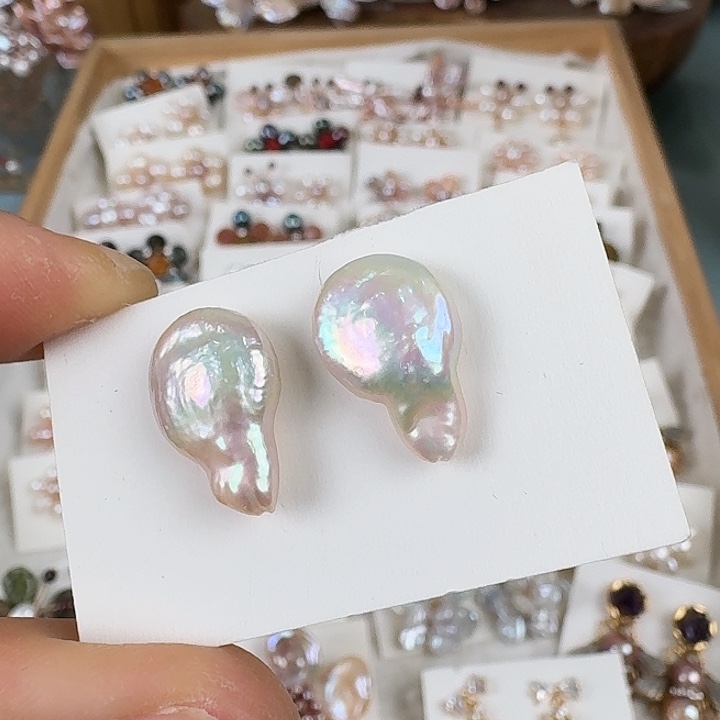 淡水珍珠未镶嵌耳饰