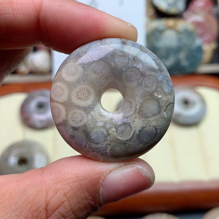 硅化珊瑚（珊瑚玉）颈饰未镶嵌