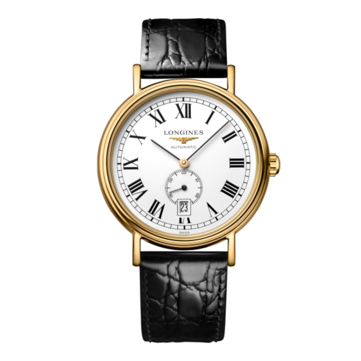 99新 Longines/浪琴 时尚系列 L4.905.2.11.2 自动上链机械机芯 