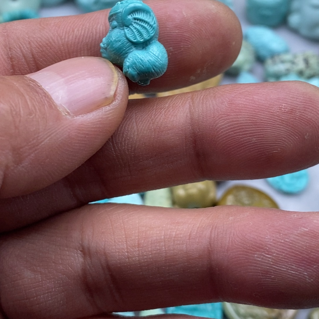 绿松石未镶嵌珠宝半成品