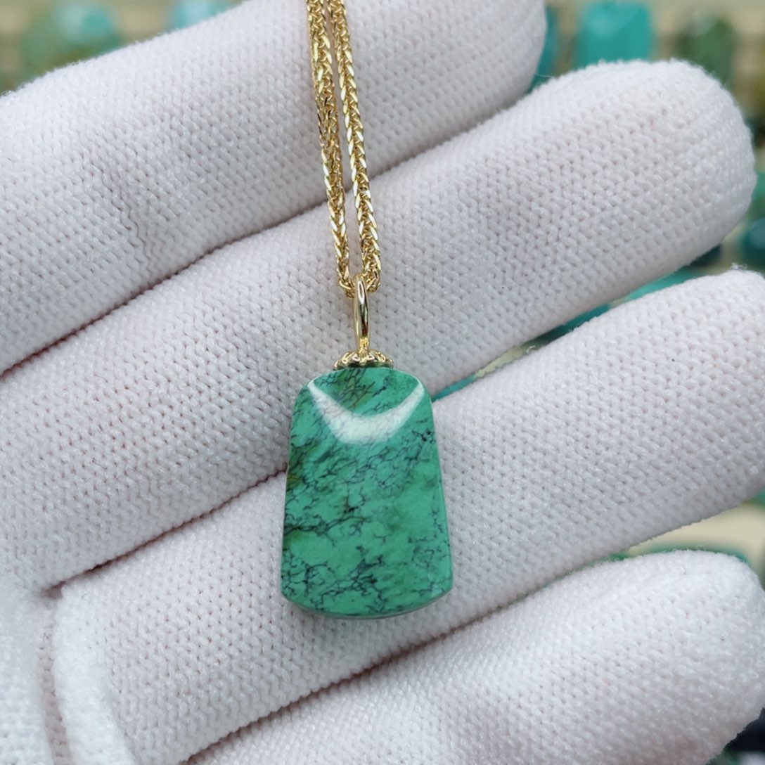 绿松石散珠未镶嵌