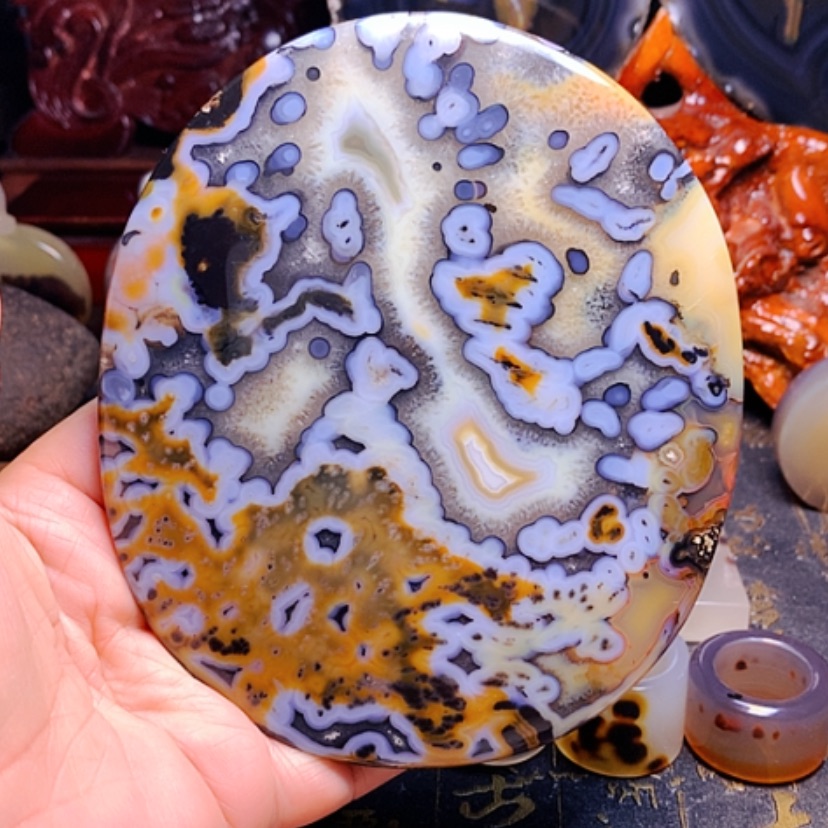 【闪购商品】玛瑙/玉髓颈饰未镶嵌石*歌