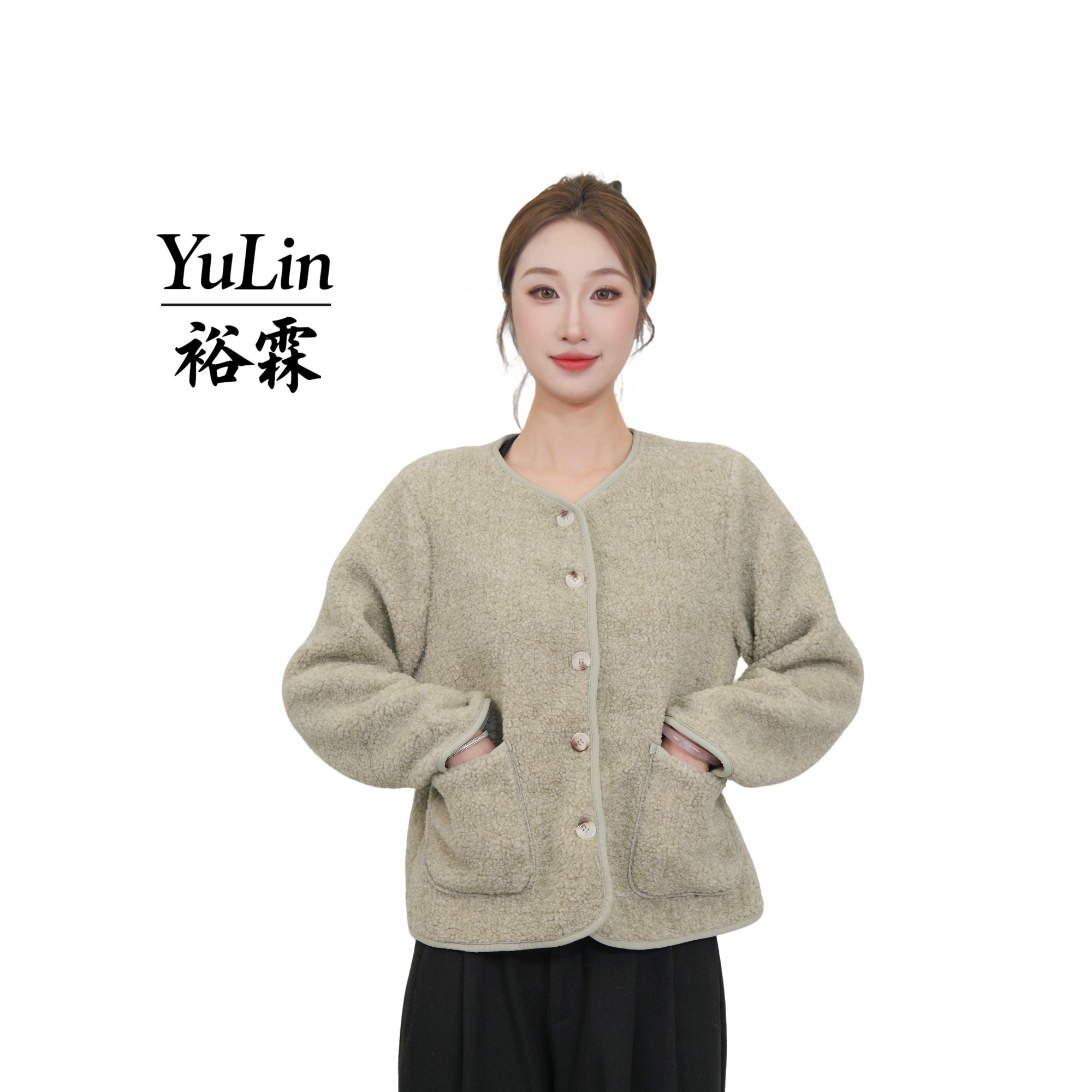 圆领百搭显瘦马甲外套女短款摇粒绒小香风温柔气质外套温柔气质