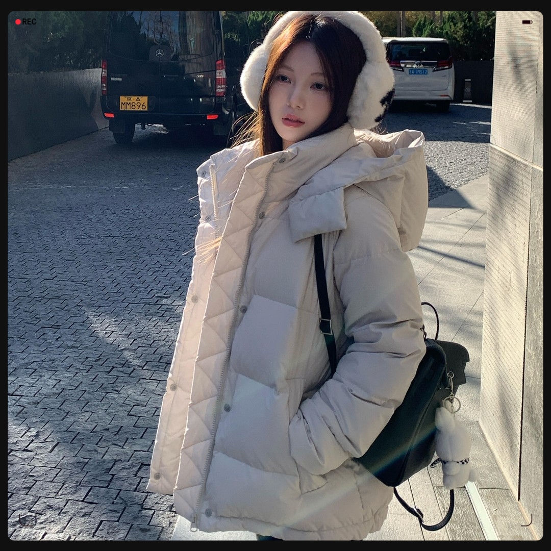 五格泡芙羽绒服女士冬季加厚保暖