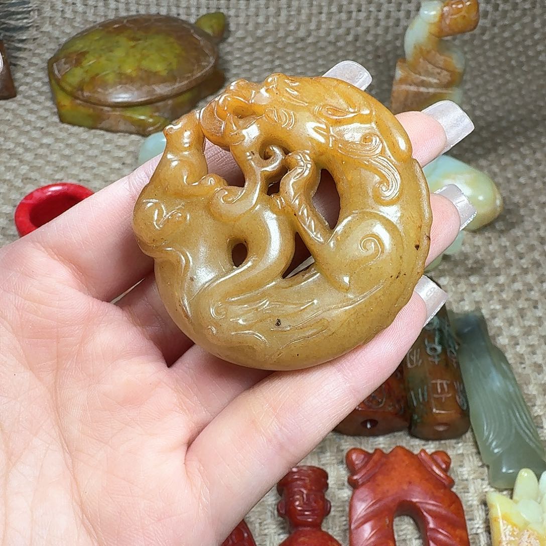 白玉菩提吊坠挂件