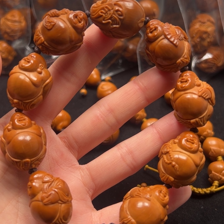 学***进橄榄核手串20米勒