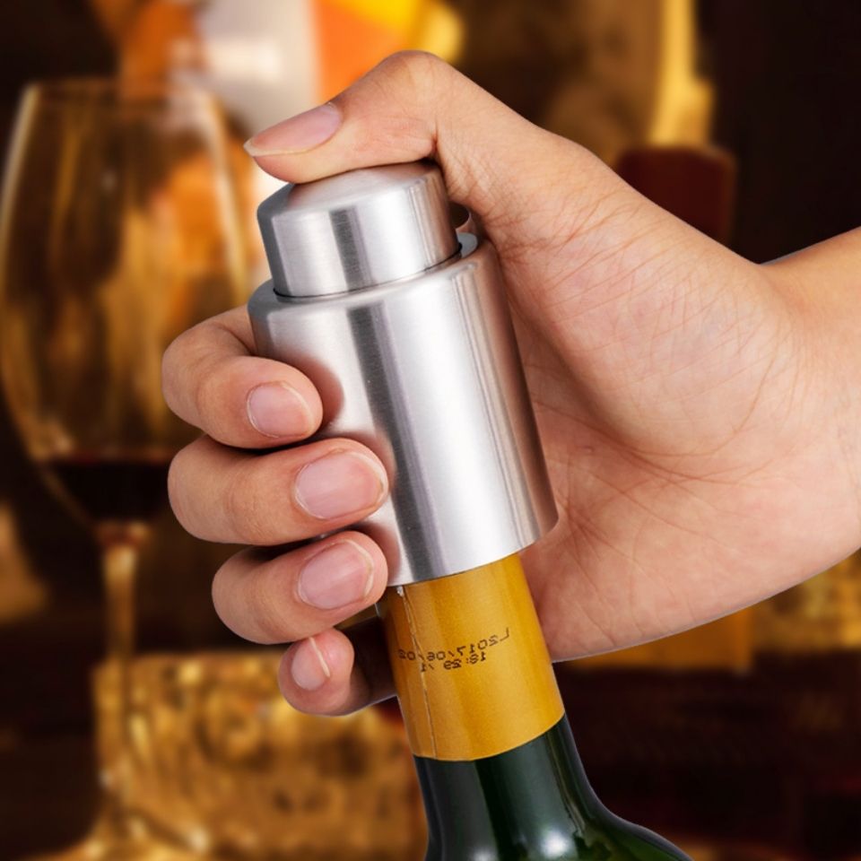 不锈钢真空红酒塞子颜色不挑