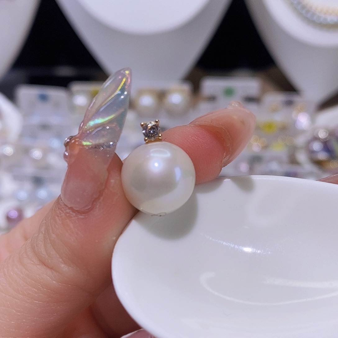 淡水珍珠颈饰银S925镶嵌