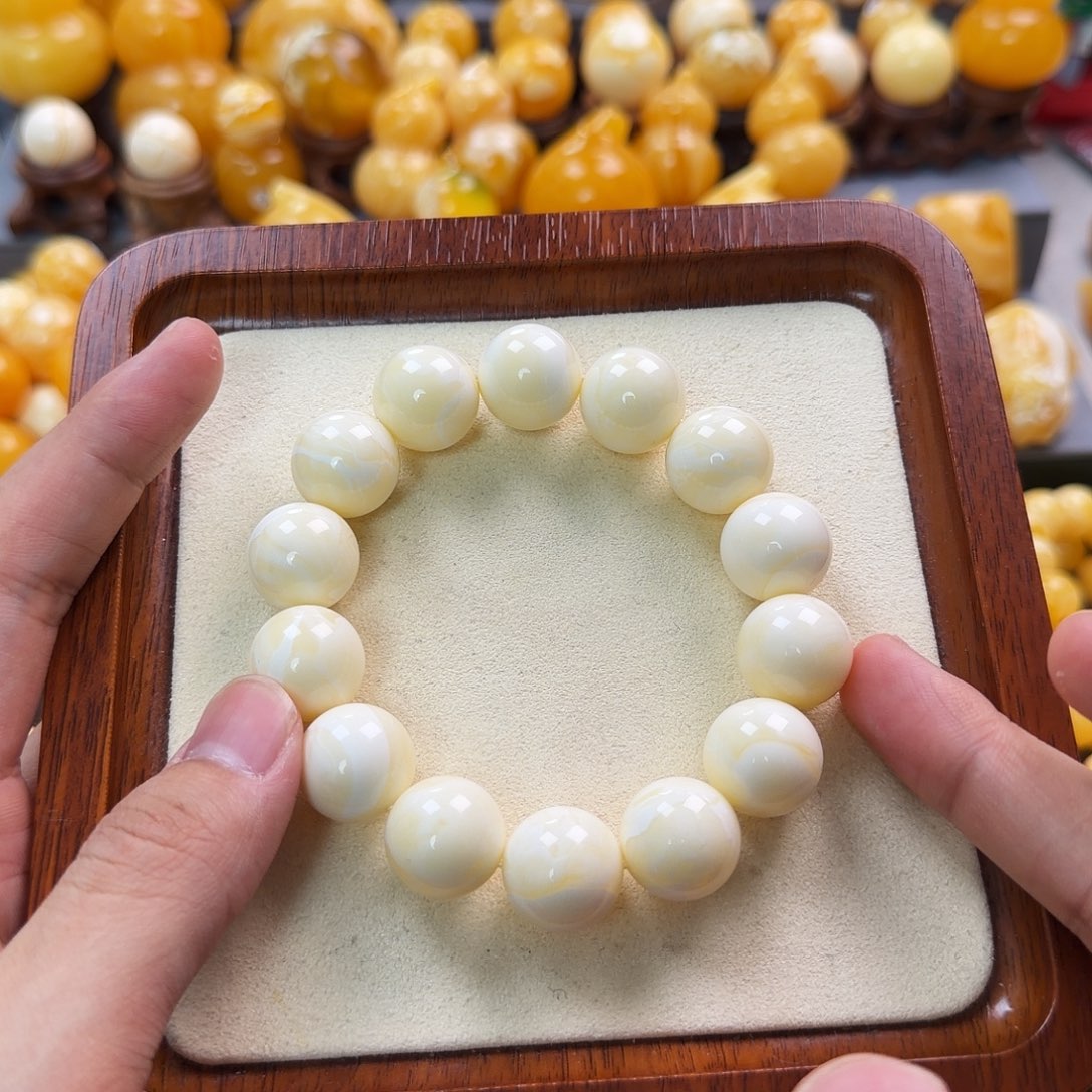 琥珀未镶嵌珠宝奇石16mm同料