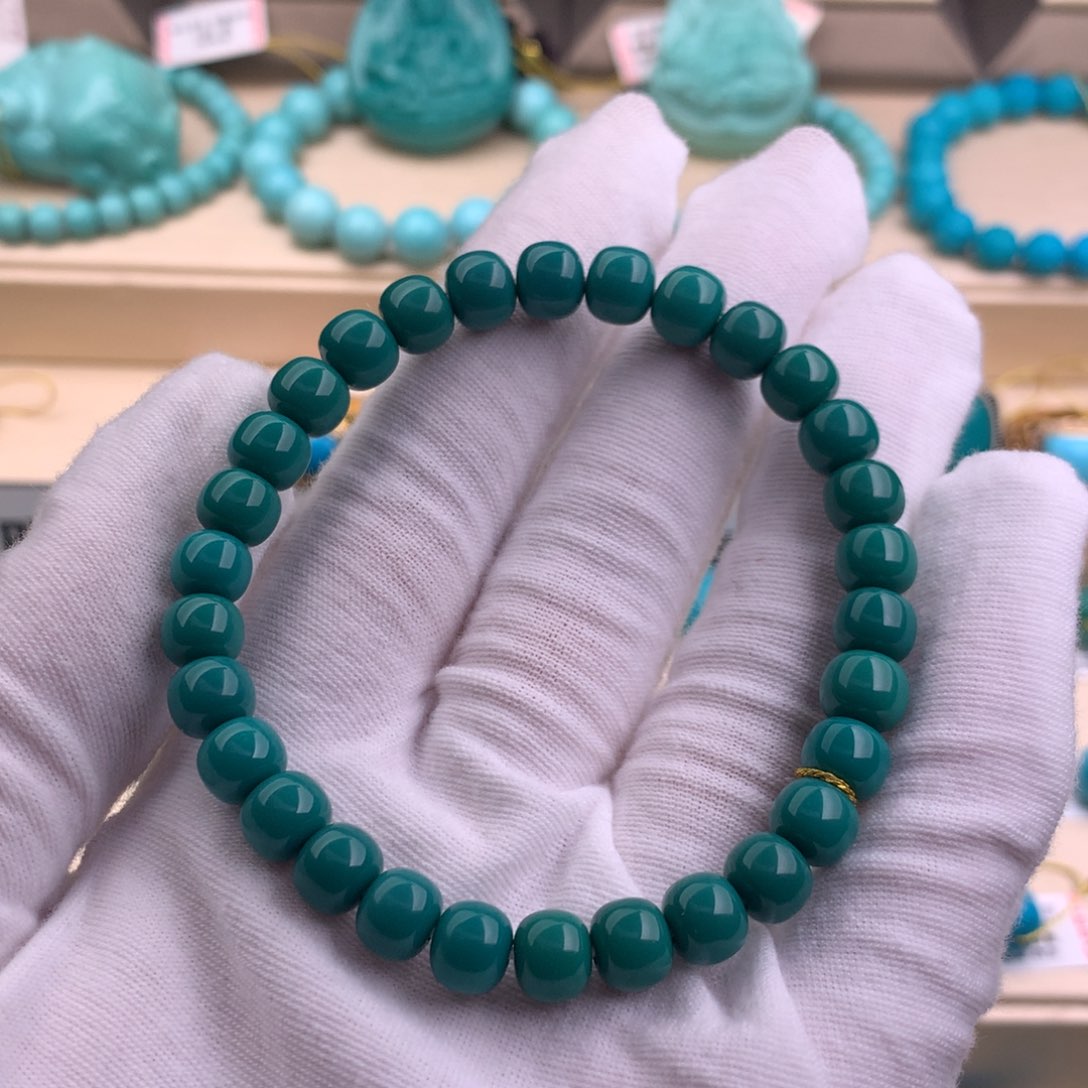 未镶嵌绿松石珠宝奇石走**风