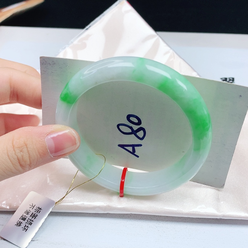 【闪购商品】翡翠手镯未镶嵌天然缅甸a货手镯53+